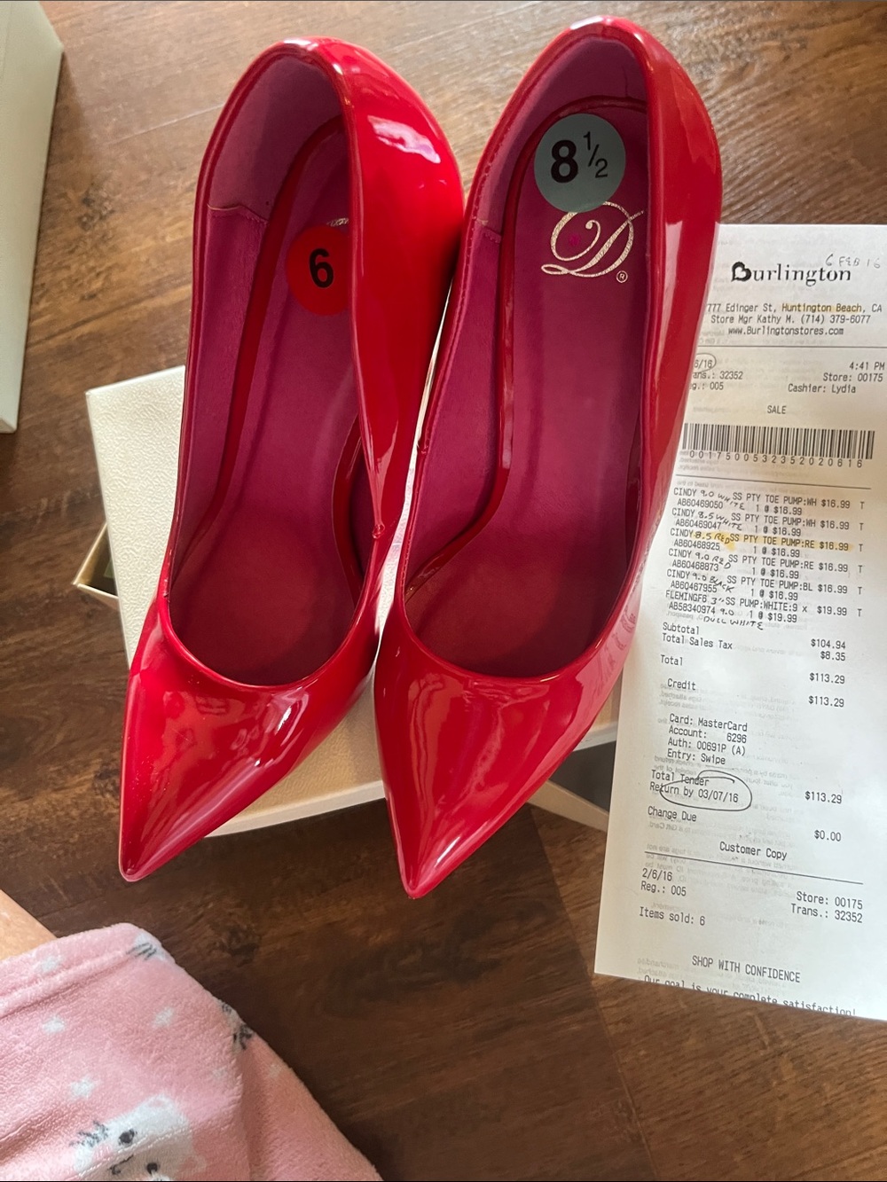 Jessica Simpson Red Patent Pointed-Toe Pumps